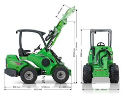 AVANT 650i - Kompaktlader (mit Kippschaufel & Palettengabel)